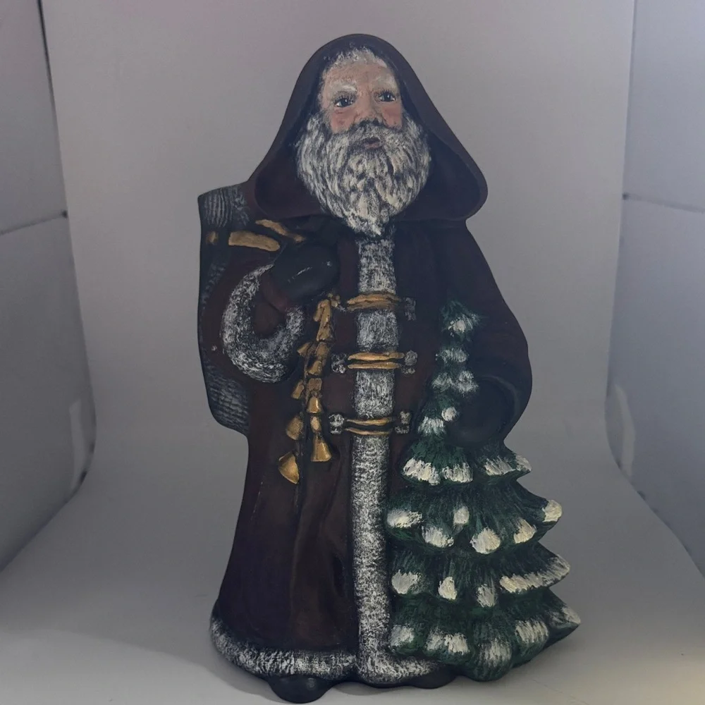 Holiday Santa Figurine with Tree